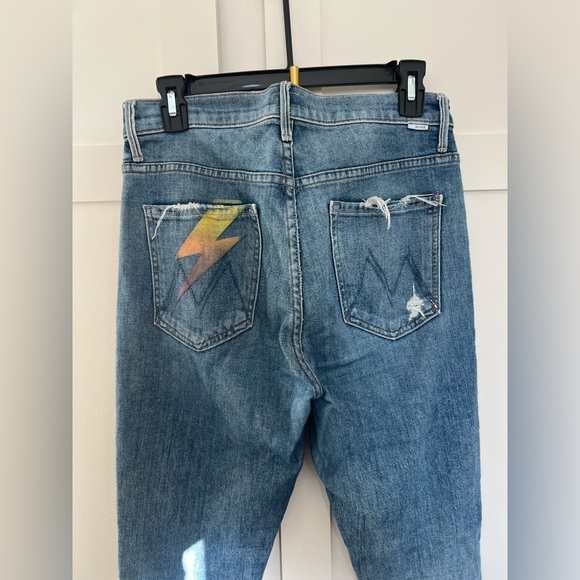 MOTHER - The Stunner Ankle Step Fray Jeans in Helter Skelter SIZE 27 Pre-owned - Picture 2 of 10